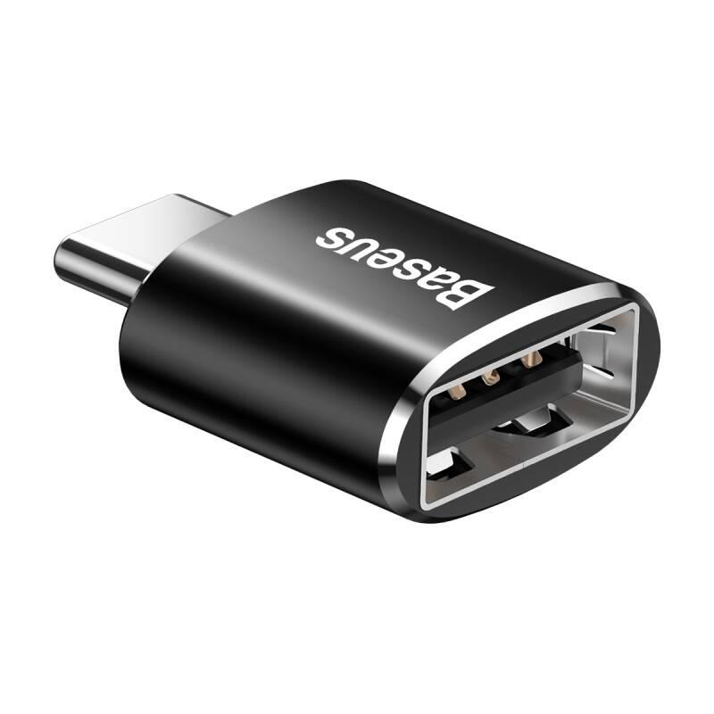 Redukce Baseus USB-A USB-C černá