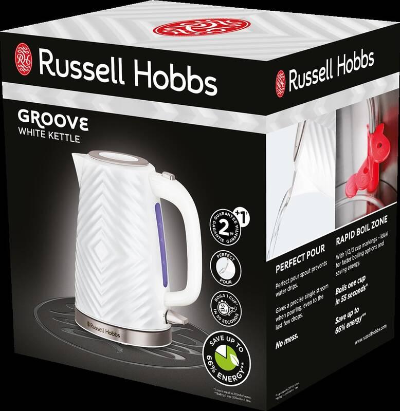 Rychlovarná konvice RUSSELL HOBBS 26381-70 Groove White
