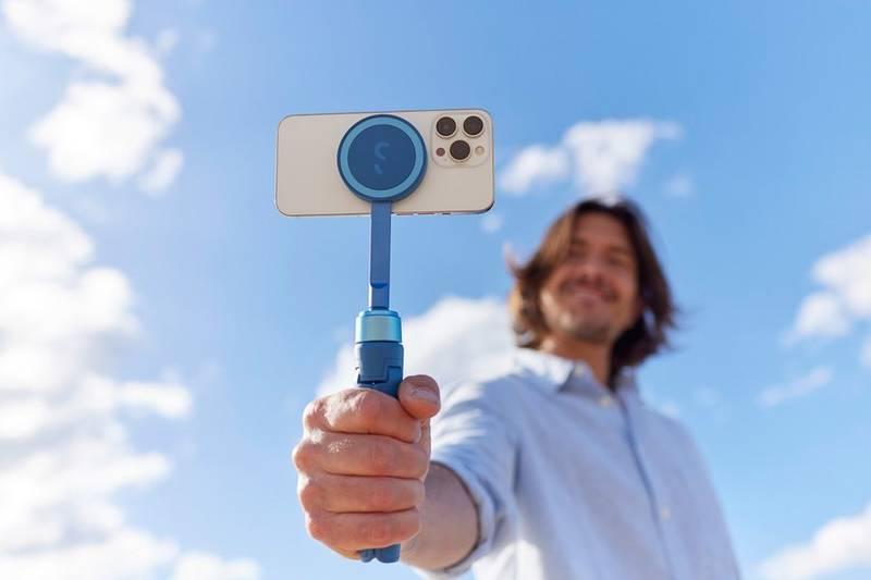 Selfie tyč ShiftCam SnapPod modrá, Selfie, tyč, ShiftCam, SnapPod, modrá