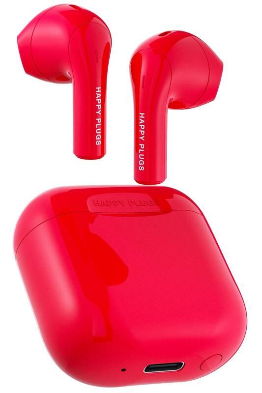 Sluchátka Happy Plugs Joy červená
