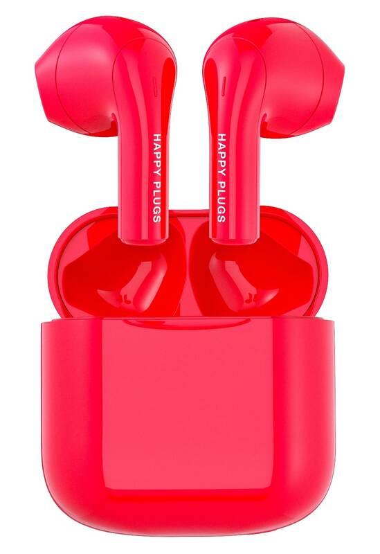 Sluchátka Happy Plugs Joy červená