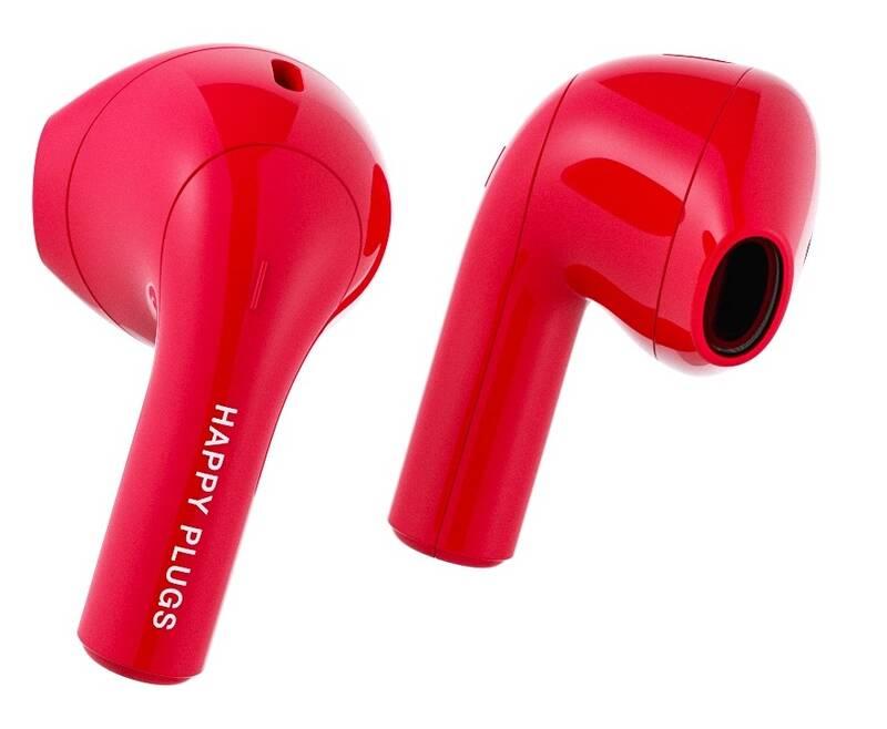 Sluchátka Happy Plugs Joy červená