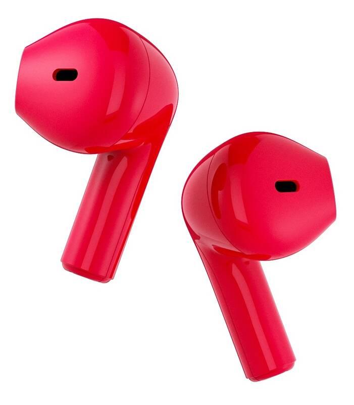 Sluchátka Happy Plugs Joy červená