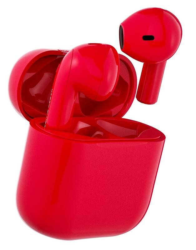 Sluchátka Happy Plugs Joy červená