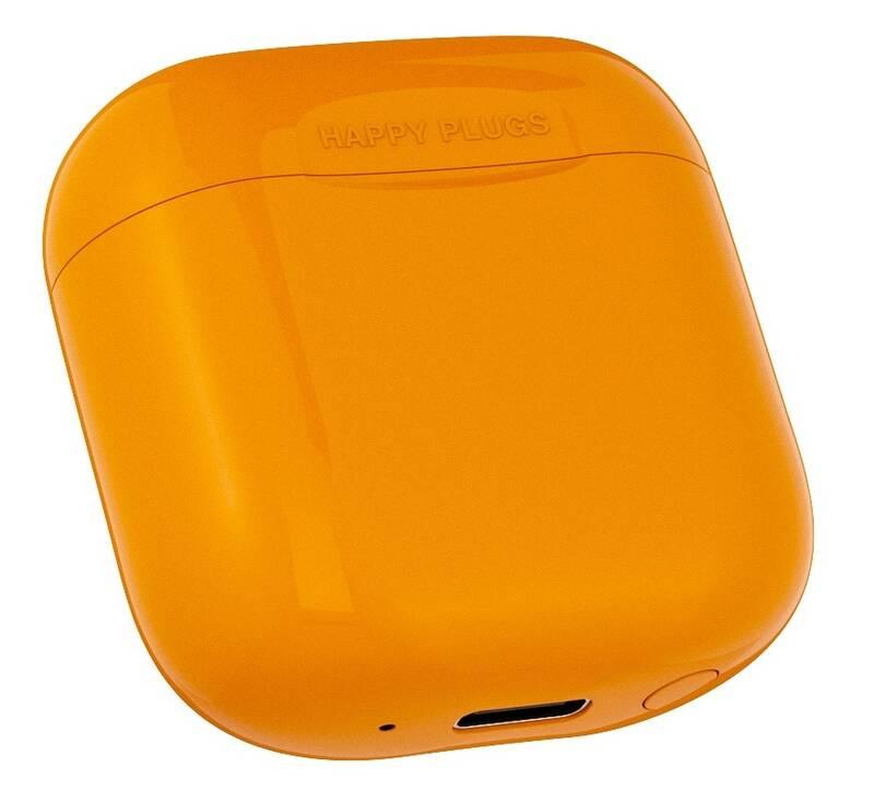 Sluchátka Happy Plugs Joy oranžová