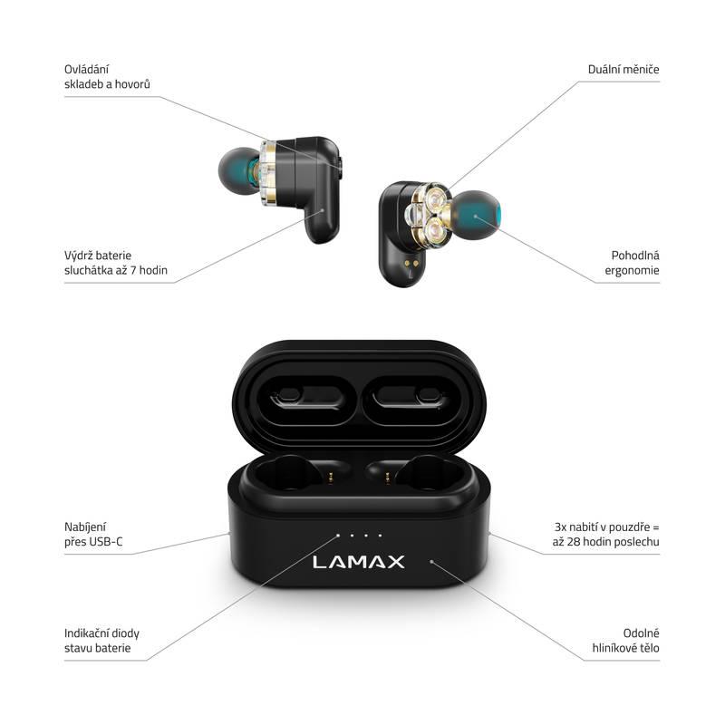 Sluchátka LAMAX Duals1 černá, Sluchátka, LAMAX, Duals1, černá