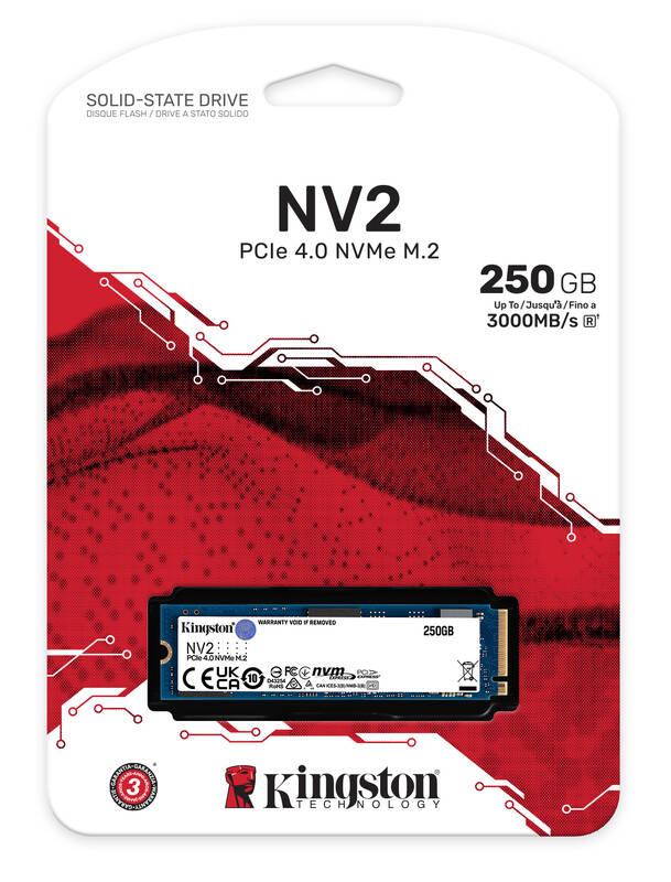 SSD Kingston 250GB NV2 M.2 2280 PCIe 4.0 NVMe