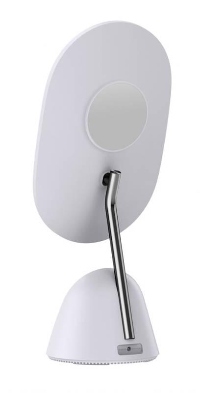 Stolní lampička IMMAX LED kosmetické zrcátko FACE 3v1, stojánek s Qi nabíjením 18W bílá