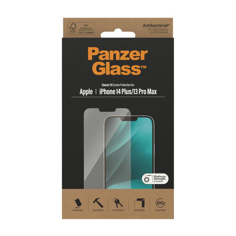 Tvrzené sklo PanzerGlass Classic Fit na Apple iPhone 14 Plus 13 Pro Max