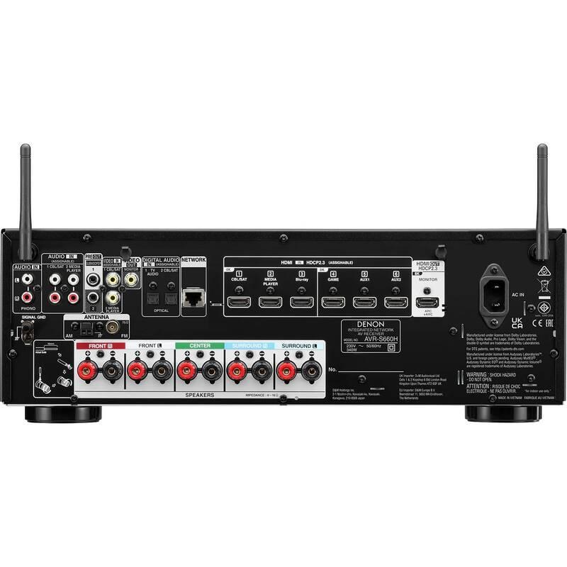 AV Receiver Denon AVR-S660H černý