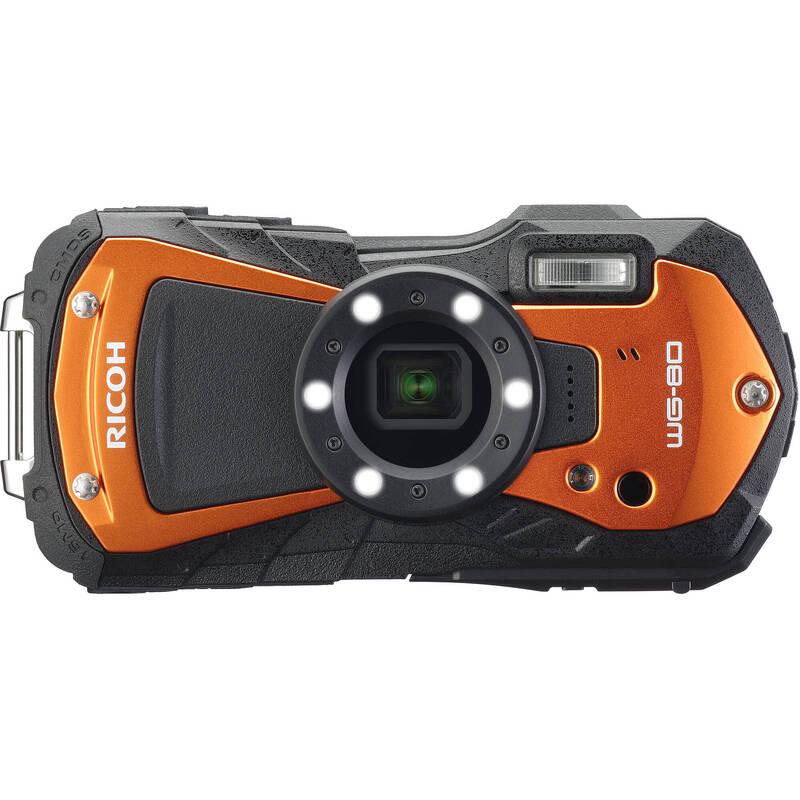 Digitální fotoaparát Ricoh WG-80 oranžový, Digitální, fotoaparát, Ricoh, WG-80, oranžový