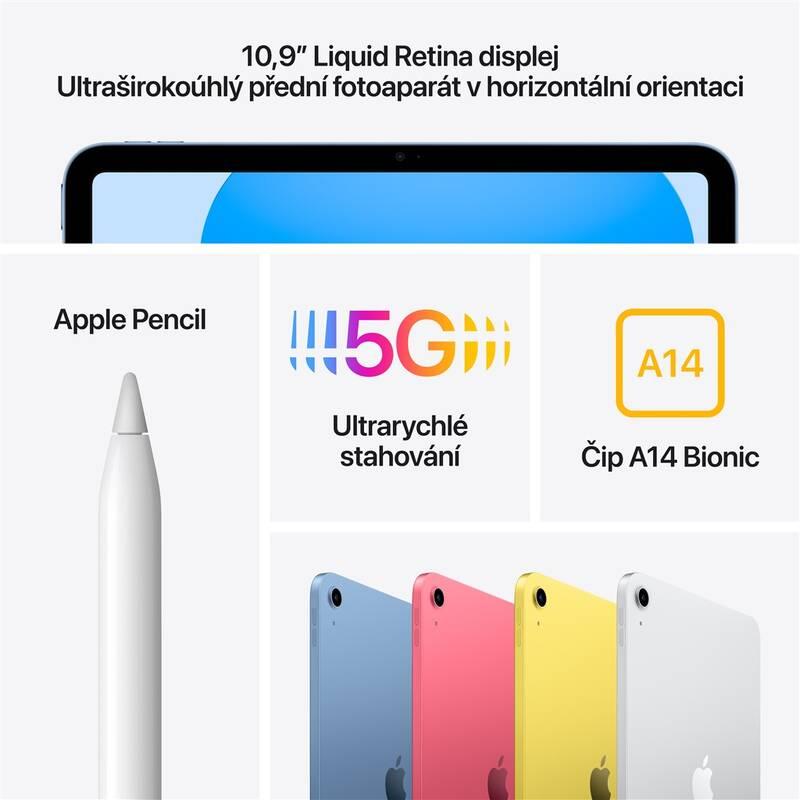 Dotykový tablet Apple iPad 10.9 Wi-Fi Cellular 256GB - Yellow, Dotykový, tablet, Apple, iPad, 10.9, Wi-Fi, Cellular, 256GB, Yellow