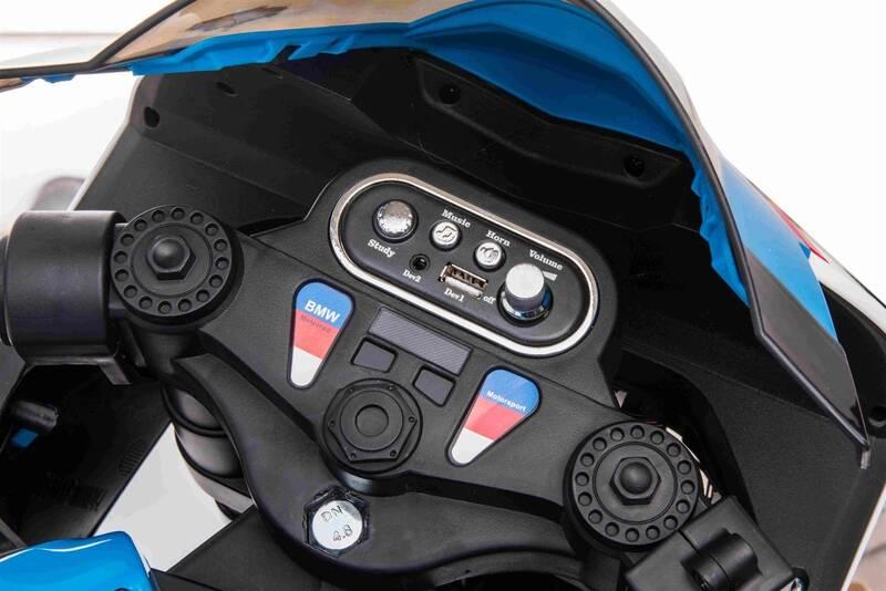 Elektrická motorka Beneo BMW HP4 RACE 12V modrá