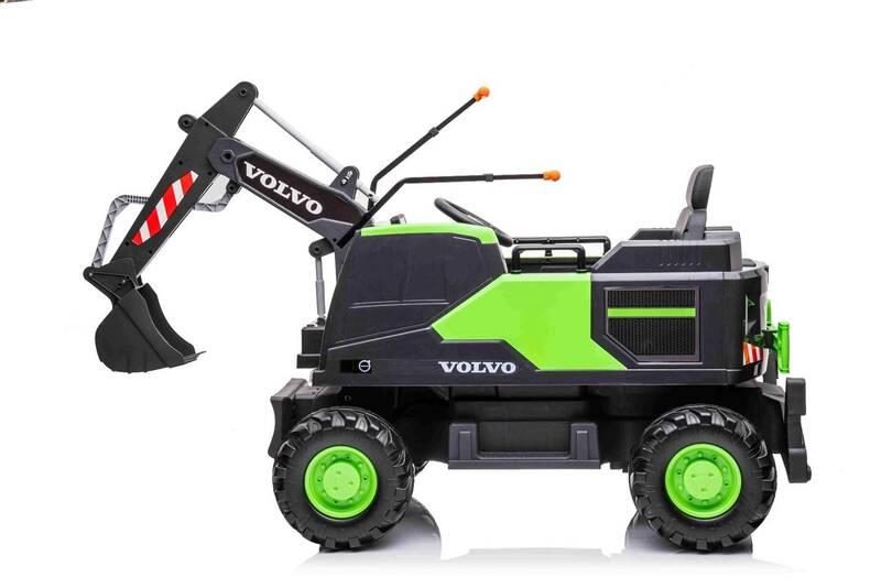 Elektrický bagr Beneo Volvo Excavator 12V zelený