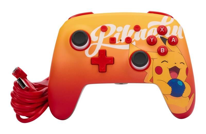 Gamepad PowerA Enhanced Wired pro Nintendo Switch - Oran Berry Pikachu