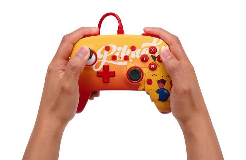 Gamepad PowerA Enhanced Wired pro Nintendo Switch - Oran Berry Pikachu