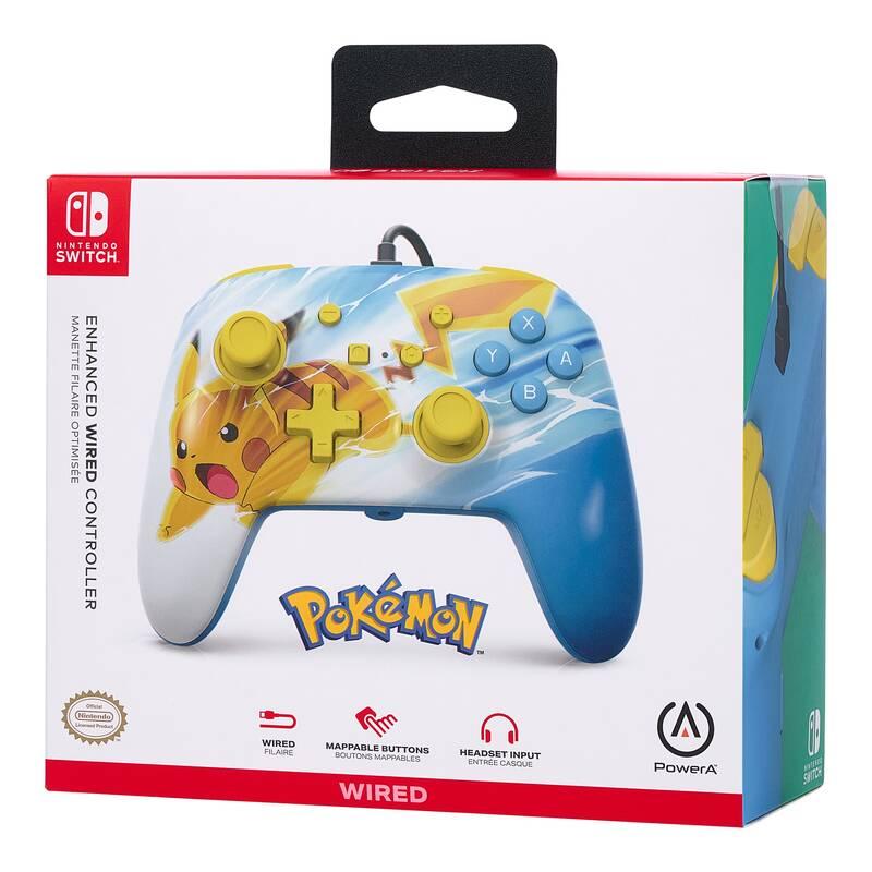 Gamepad PowerA Enhanced Wired pro Nintendo Switch - Pokémon: Pikachu Charge, Gamepad, PowerA, Enhanced, Wired, pro, Nintendo, Switch, Pokémon:, Pikachu, Charge