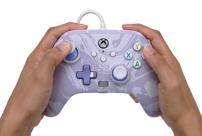 Gamepad PowerA Enhanced Wired pro Xbox Series XS - Lavender Swirl