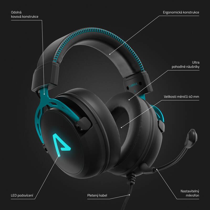 Headset LAMAX Heroes Defender1 černý