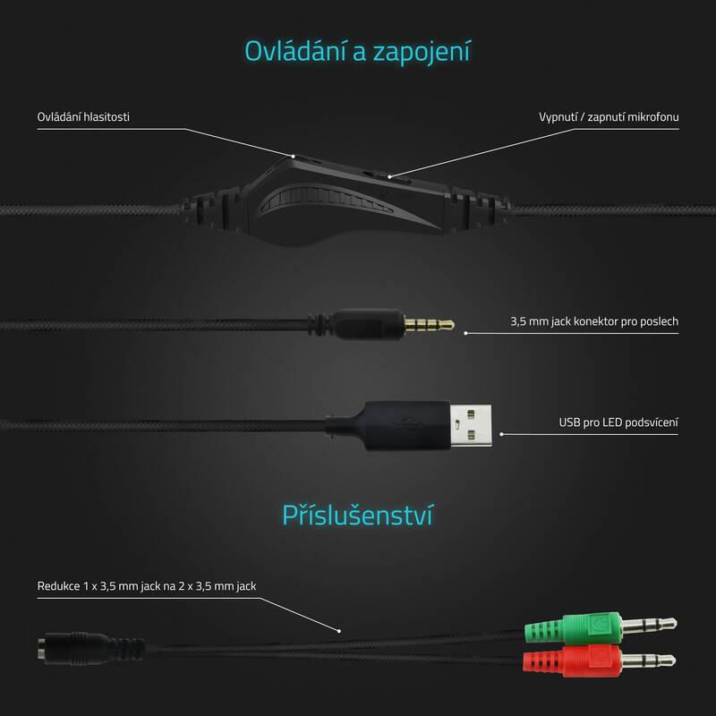 Headset LAMAX Heroes Defender1 černý