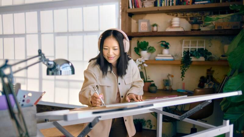 Headset Logitech Zone Vibe 100 růžový