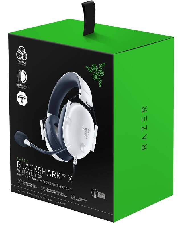 Headset Razer Blackshark V2 X bílý, Headset, Razer, Blackshark, V2, X, bílý