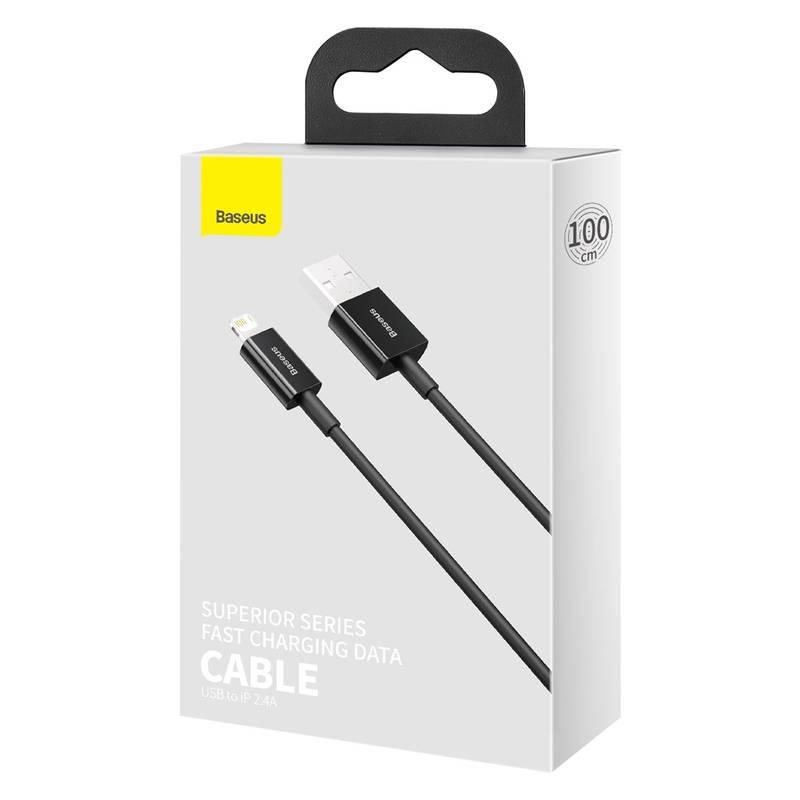 Kabel Baseus Superior Series USB Lightning 2.4A 1m černý