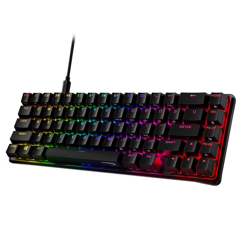 Klávesnice HyperX Alloy Origins 65 - Red, US Layout černá