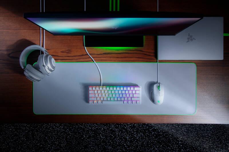 Klávesnice Razer Huntsman Mini - Mercury Ed. - US Layout bílá, Klávesnice, Razer, Huntsman, Mini, Mercury, Ed., US, Layout, bílá