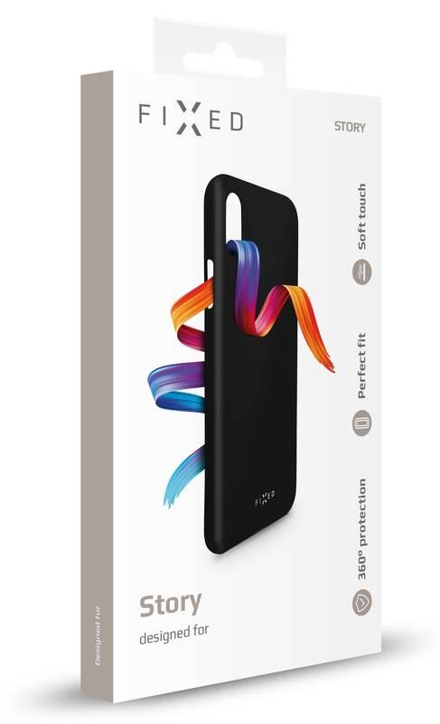 Kryt na mobil FIXED Story na Apple iPhone 11 černý