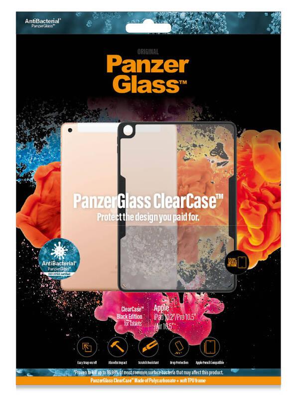 Kryt PanzerGlass ClearCase Apple iPad 10,2” Pro Air 10,5” černý průhledný, Kryt, PanzerGlass, ClearCase, Apple, iPad, 10,2”, Pro, Air, 10,5”, černý, průhledný