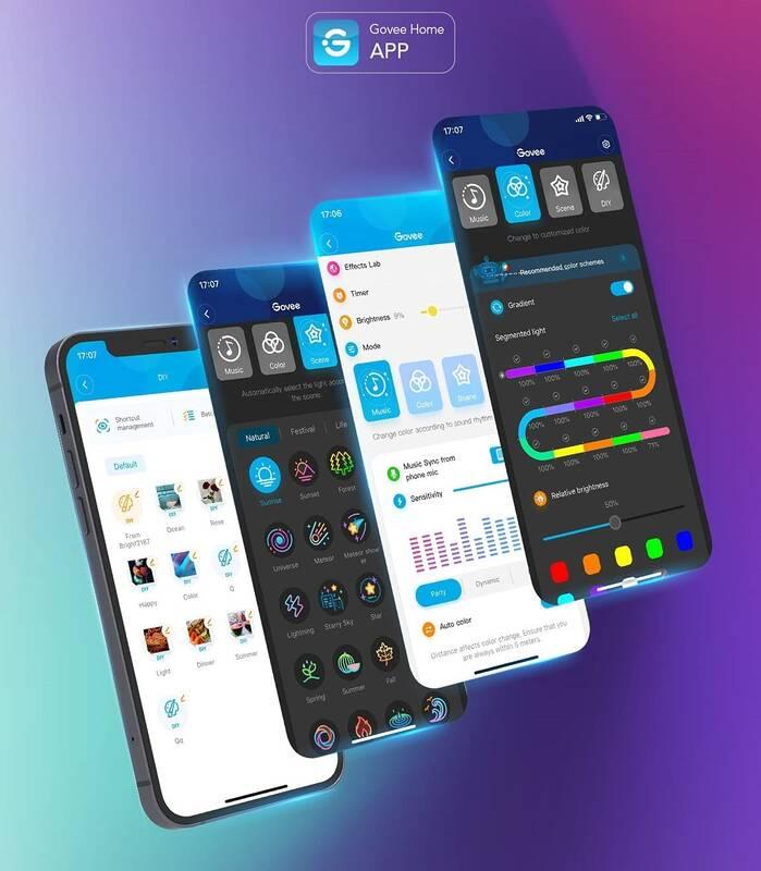 LED pásek Govee Neon SMART, 3m, RGBIC