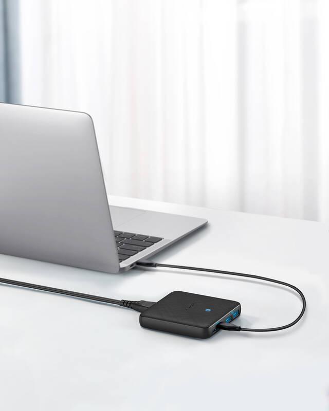 Nabíječka do sítě Anker PowerPort Atom III 63W Slim 1x USB-C 1xUSB-C 2xUSB-A černá