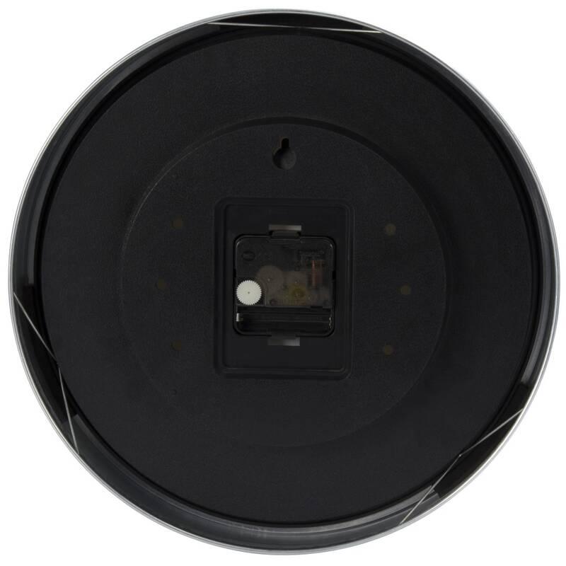 Nástěnné hodiny Lenco Alecto AK-10 stříbrné bílé