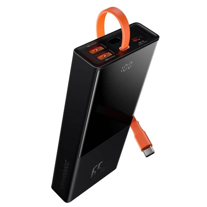 Powerbank Baseus Elf s LED displejem 20000mAh 65W černá