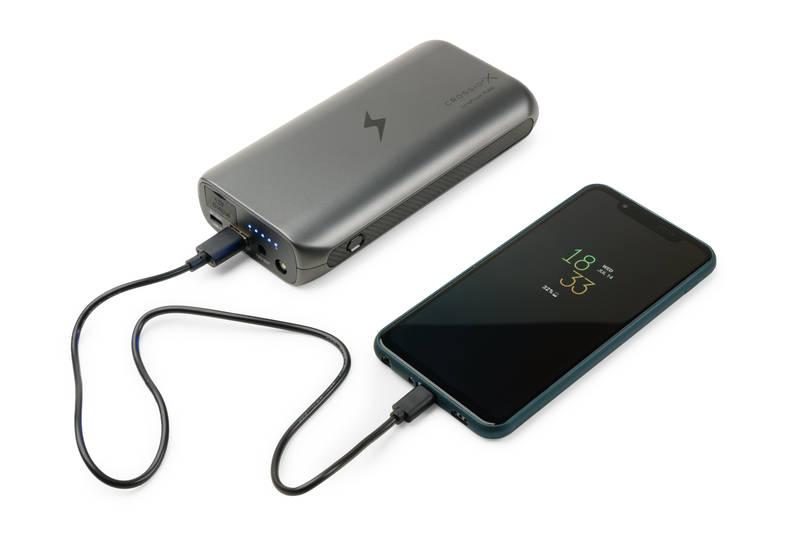 Powerbank Crossio JumpPower FLEXI šedá