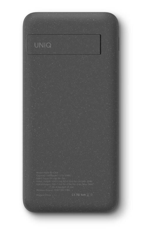 Powerbank Uniq HydeAir Click MagSafe 10000mAh šedá