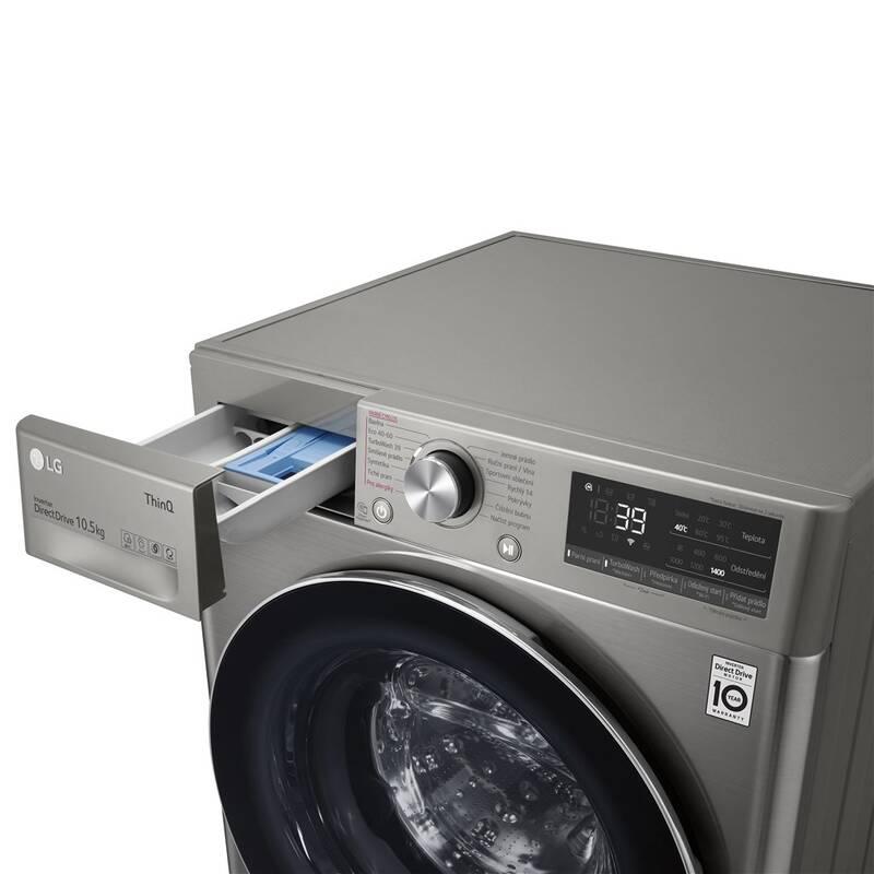 Pračka LG FA104V7R2TE stříbrná
