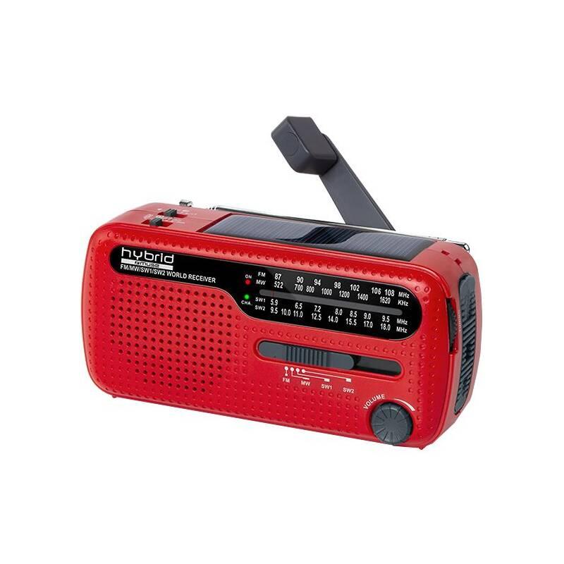 Radiopřijímač MUSE MH-07 DS červený