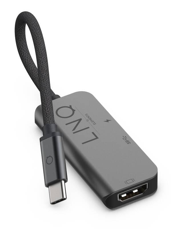 Redukce Linq byELEMENTS 3in1 USB-C HDMI, Redukce, Linq, byELEMENTS, 3in1, USB-C, HDMI