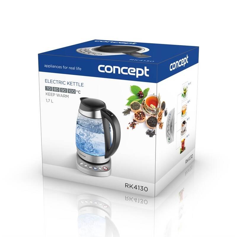 Rychlovarná konvice Concept RK4130 černá sklo