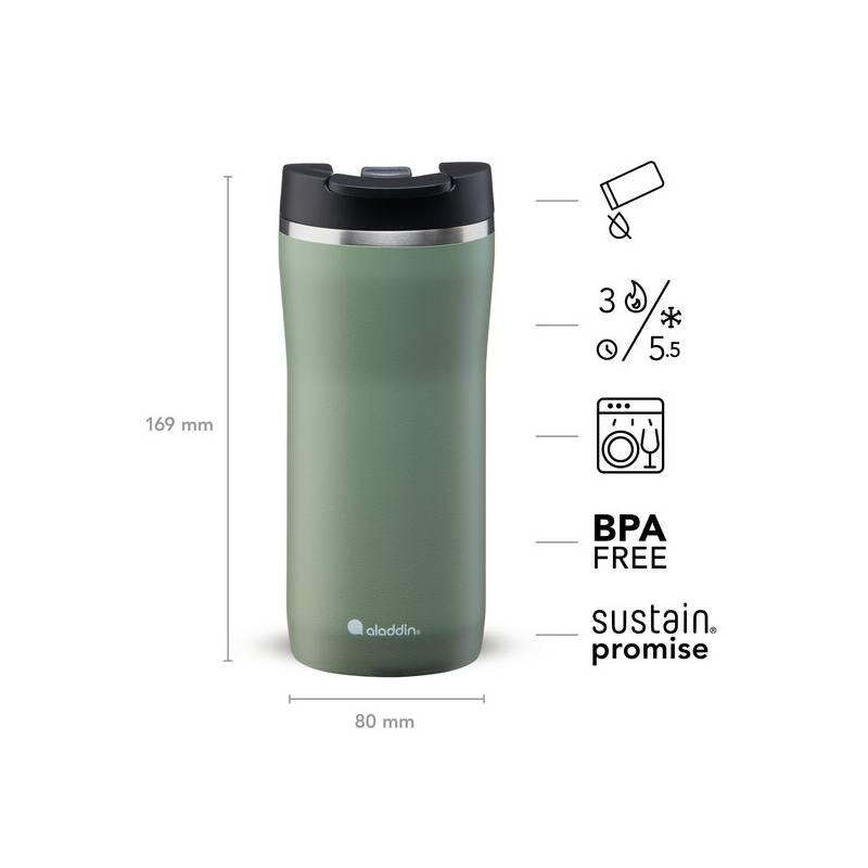 Termohrnek Aladdin Mocca Thermavac Leak-Lock™ 350 ml Sage Green, Termohrnek, Aladdin, Mocca, Thermavac, Leak-Lock™, 350, ml, Sage, Green