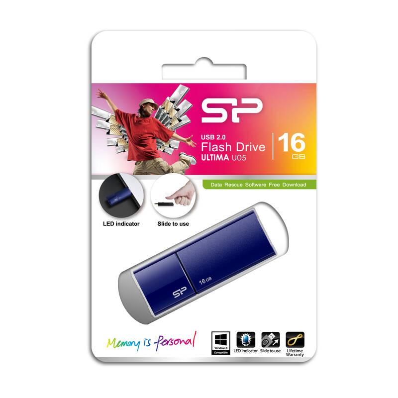USB Flash Silicon Power Ultima U05 16GB modrý