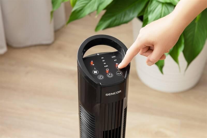 Ventilátor sloupový Sencor SFT 3113BK černý