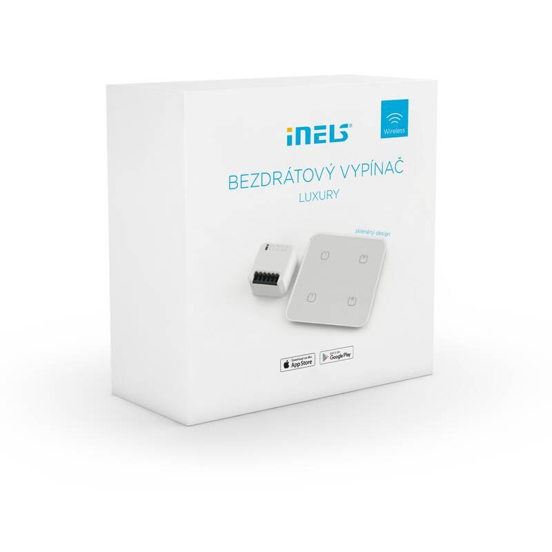 Vypínač iNELS Luxury, bezdrátový bílý