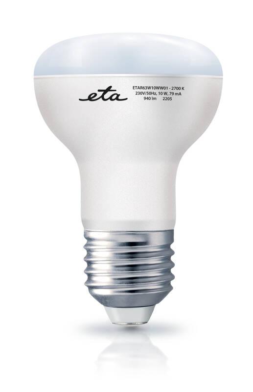 Žárovka LED ETA EKO LEDka reflektor 10W, E27, teplá bílá