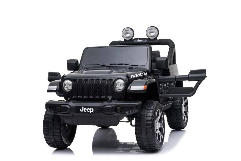 Elektrické autíčko Beneo Jeep Wrangler Rubicon černé