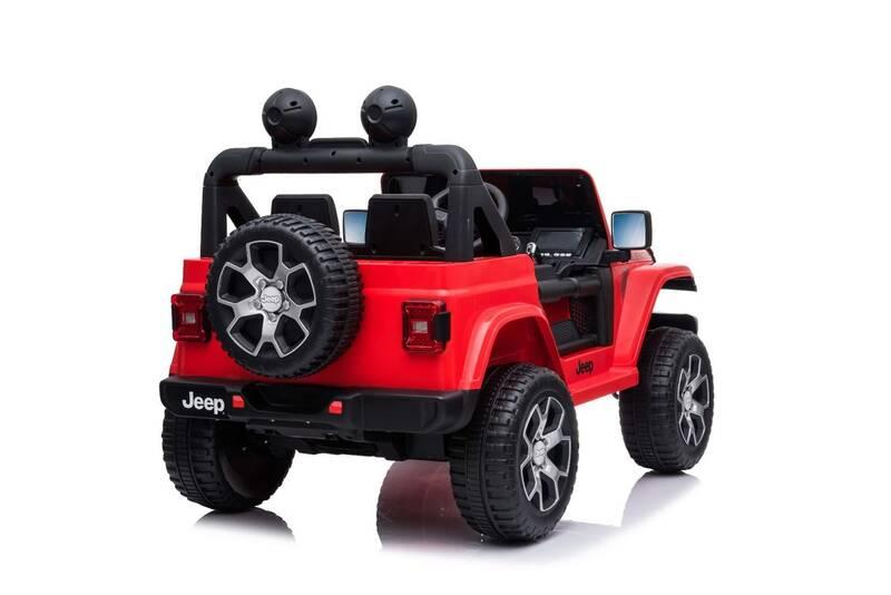 Elektrické autíčko Beneo Jeep Wrangler Rubicon červené