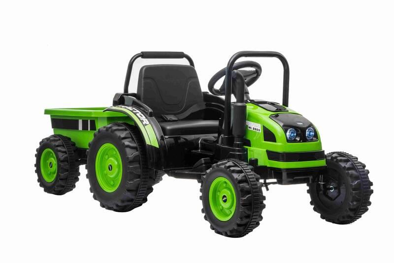 Elektrické autíčko Beneo POWER s vlečkou zelený