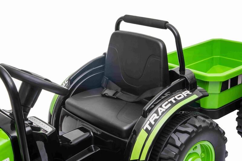 Elektrické autíčko Beneo POWER s vlečkou zelený